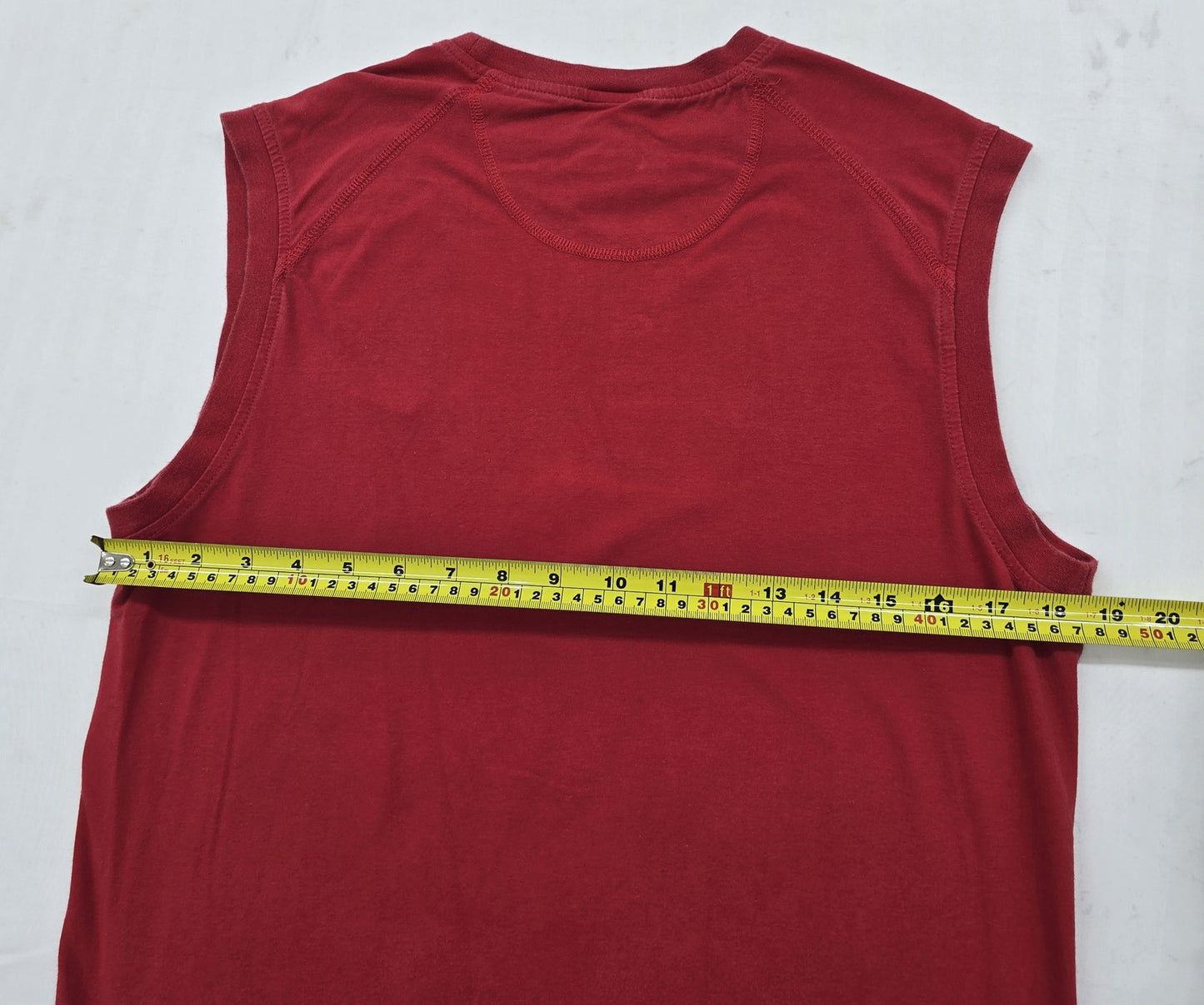 Nike Women's Red Sleeveless Tank Top Size M Cotton Crew Neck