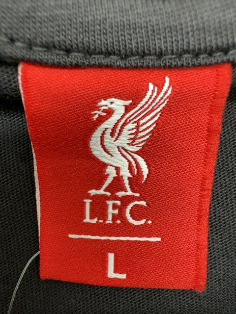 LFC Mo Salah Black T-Shirt L Short Sleeve 100% Cotton NWT