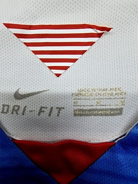 Nike Men's Blue Dri-FIT Soccer Jersey Short Sleeve V-Neck Size M