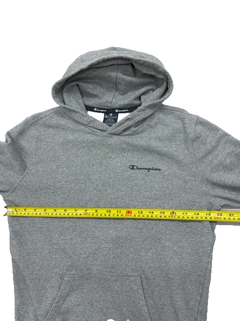 Champion Men's Gray Fleece Pullover Hoodie Size Small