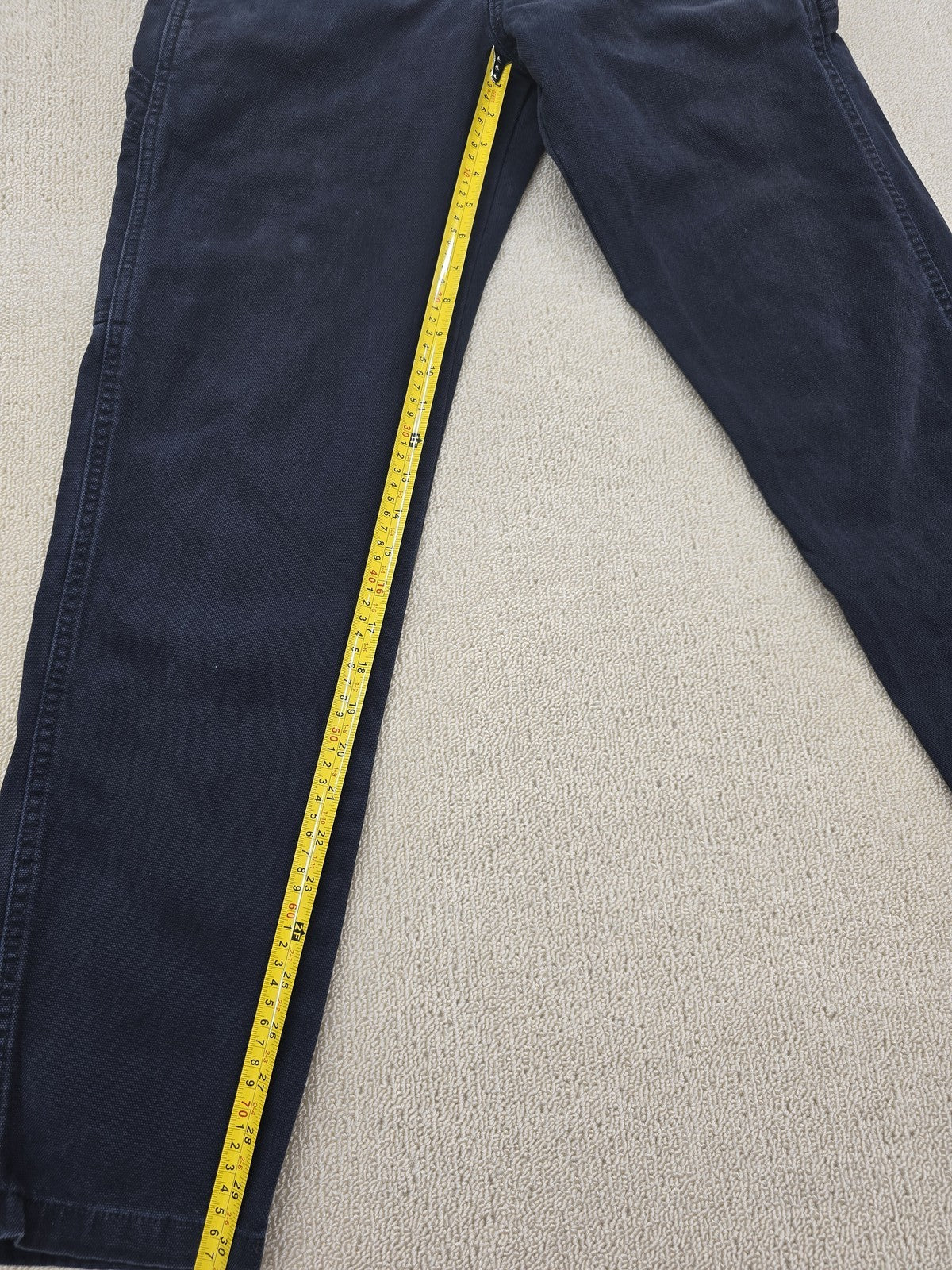 Dickies Cargo Work Pants Men's W28 Black Double Knee Loose Fit
