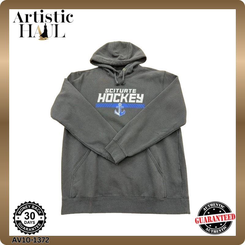 Carhartt Scituate Sailors Ice Hockey Grey L Loose Fit Pullover Hoodie