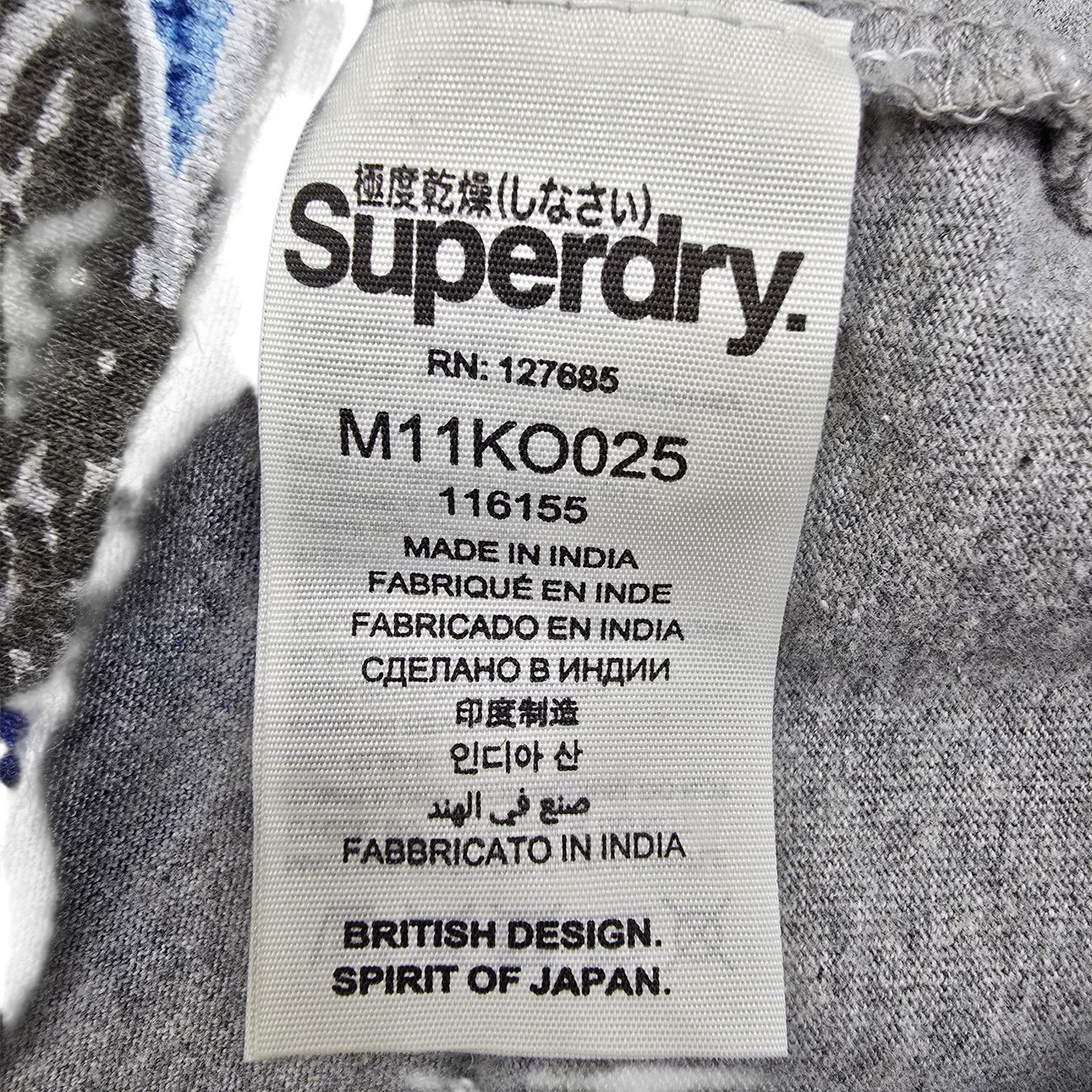 Superdry Men Gray Polo Shirt size L product image 4