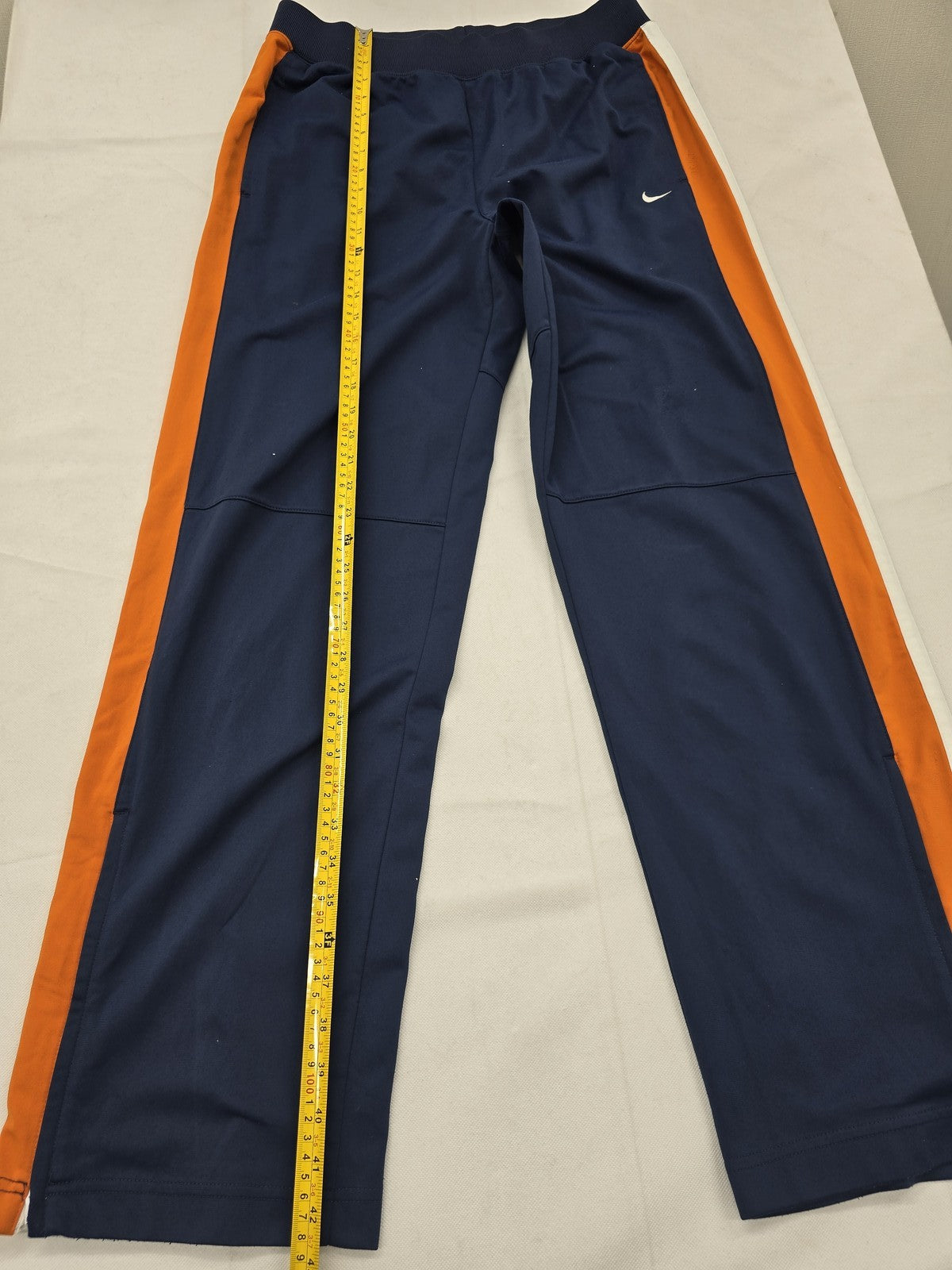 Nike Navy Orange Striped Sweatpants Men's L Activewear