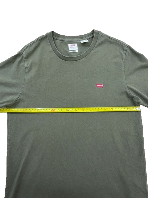 Levi's Men's Green Crewneck Short Sleeve T-Shirt Jersey Standard Fit
