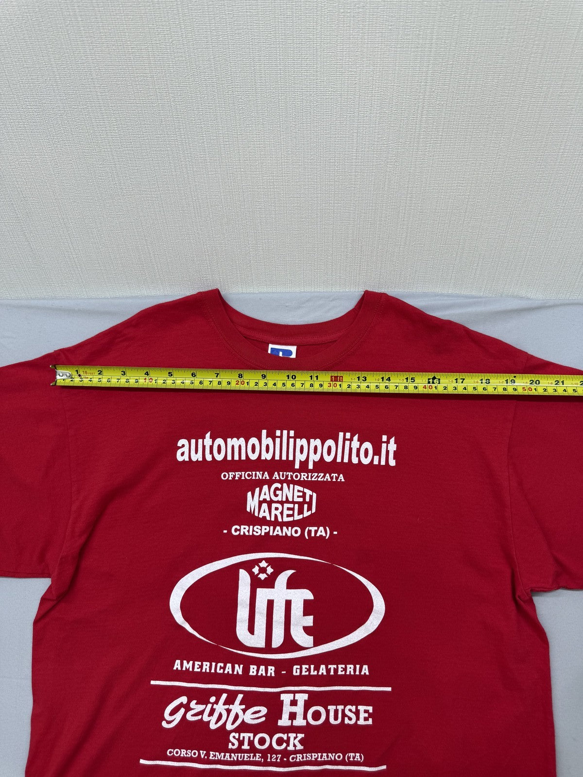 Russell Athletic Unisex Red T-Shirt size L product image 5