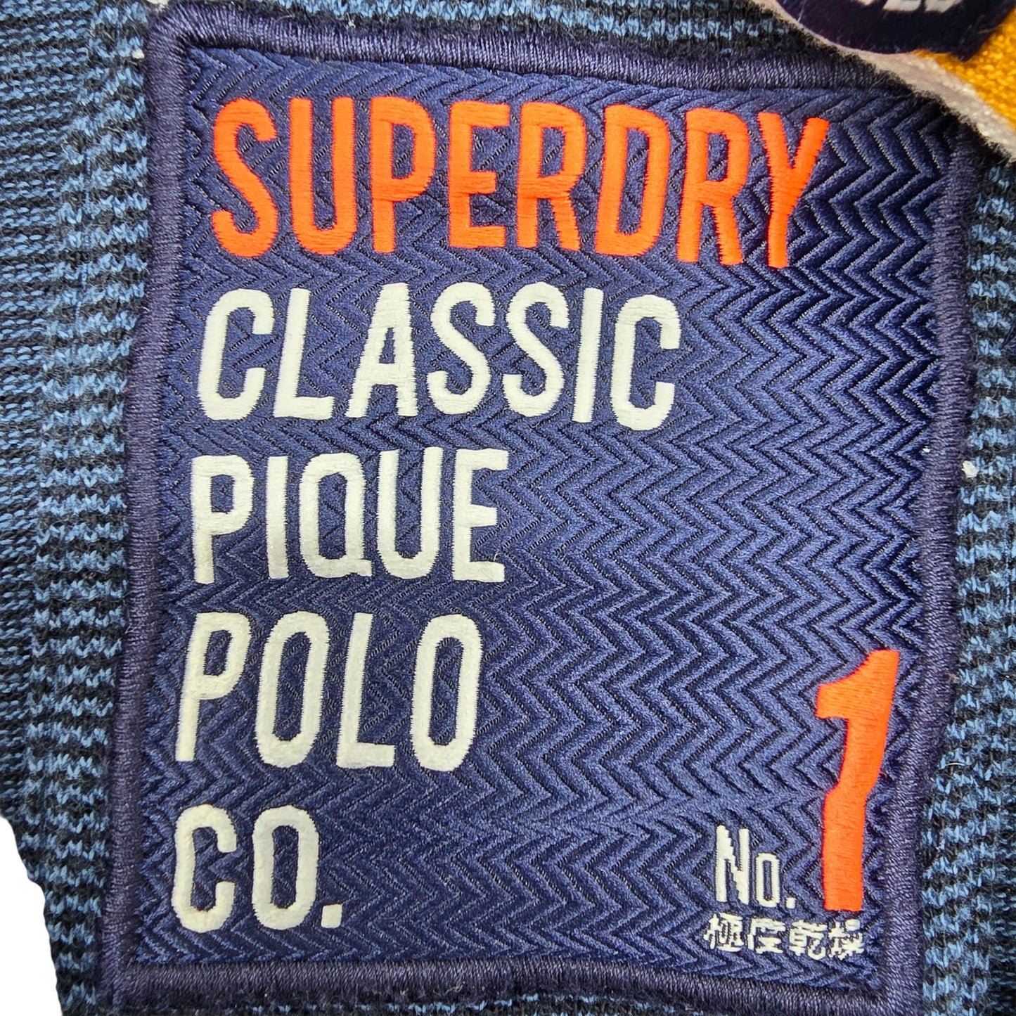 Superdry Men's Eclipse Navy Classic Pique Polo Size S