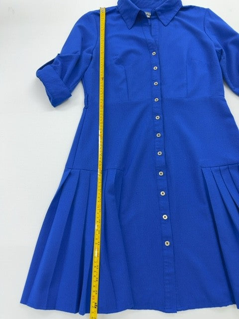 Sharagano Women's Royal Blue Shirt Dress Size 10