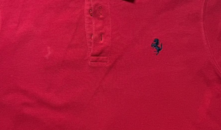 Ferrari Men's Red Short Sleeve Polo Shirt Size XL