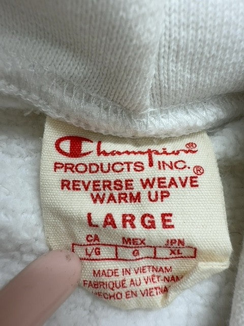 Champion Boys White Hoodie size L product image 4