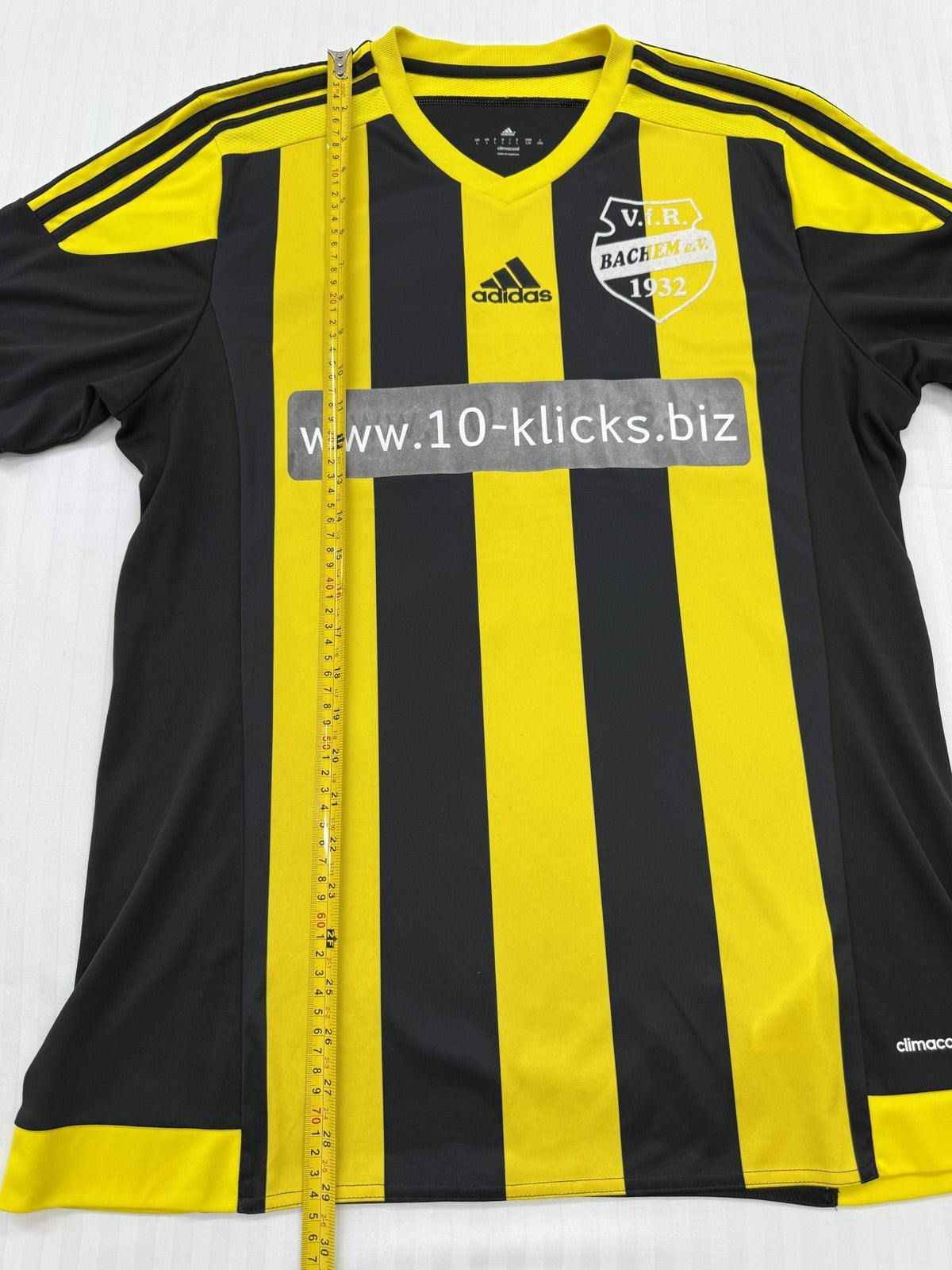 Adidas VfR Bachem Women's L Black/Yellow Climacool Away Jersey(#12)