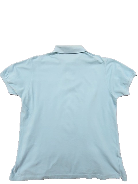 Vintage Lacoste Men's Blue Polo Shirt – Size 6, Cotton