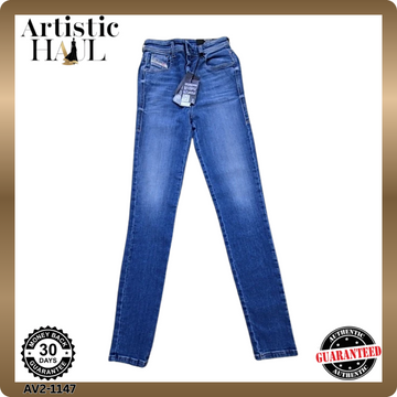 Diesel 1984 Slandy High W26 Super Skinny High Waist Medium Blue