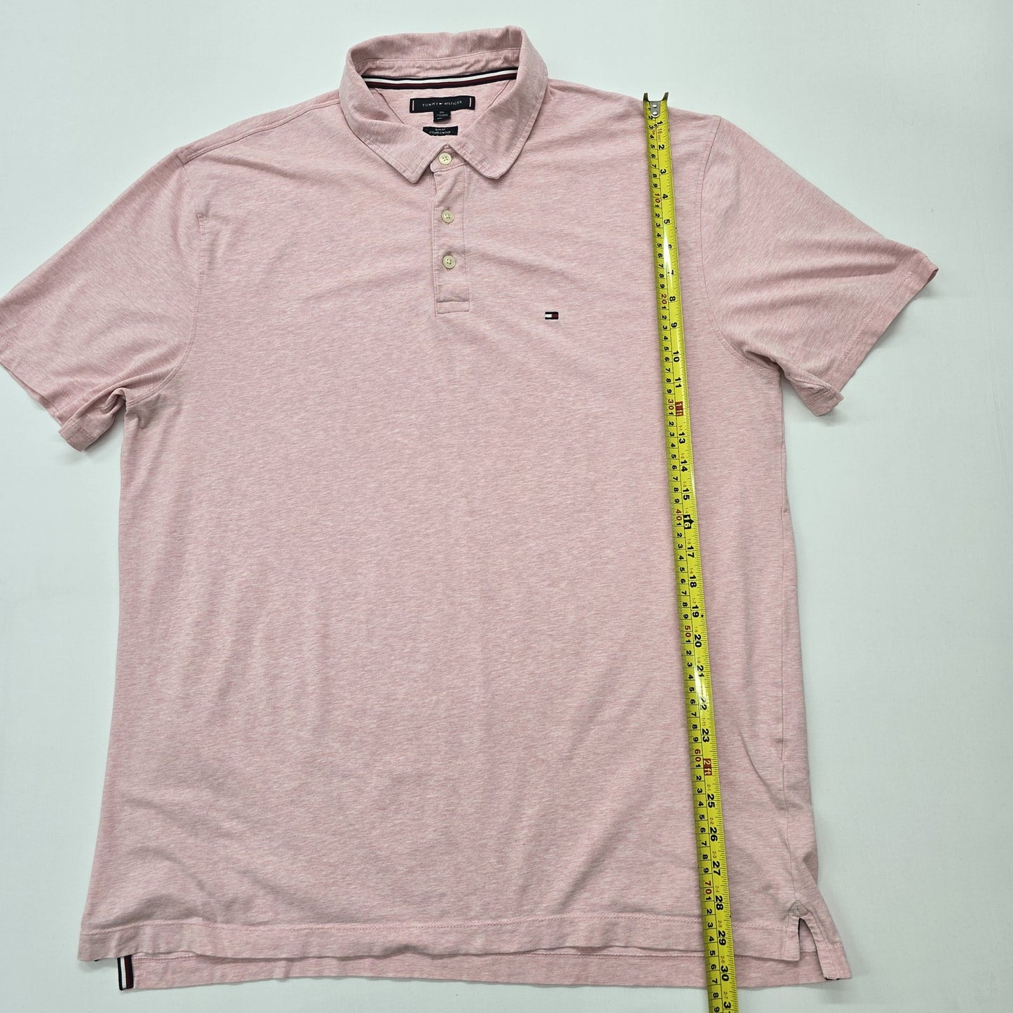 Tommy Hilfiger Men Pink Polo Shirt size 2XL product image 8