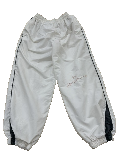 Dri-FIT NBA Basketball Pants Men's XL White Player Graphic