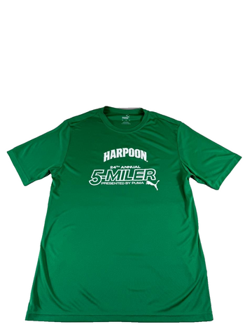 Puma Men's Medium Green Athletic T-Shirt Harpoon 5-Miler Running Tee