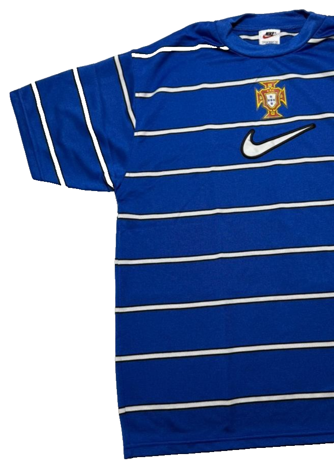 Nike Portugal Striped Blue Football Shirt - M