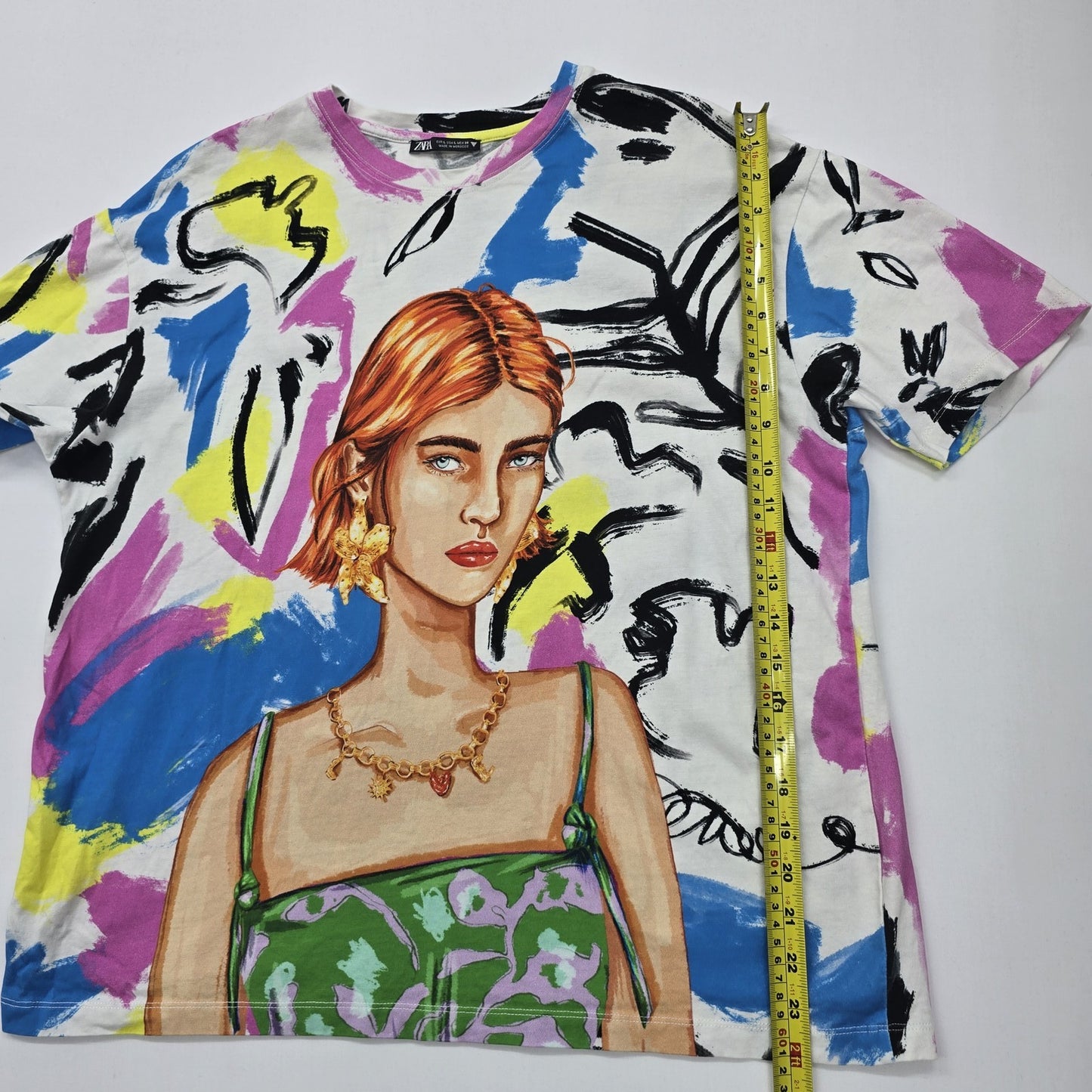 Zara Unisex Multicolor T-Shirt size L product image 7