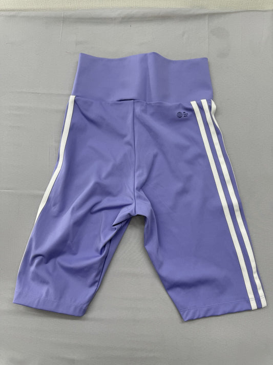 Adidas Women's Purple Shorts – Size M, Striped