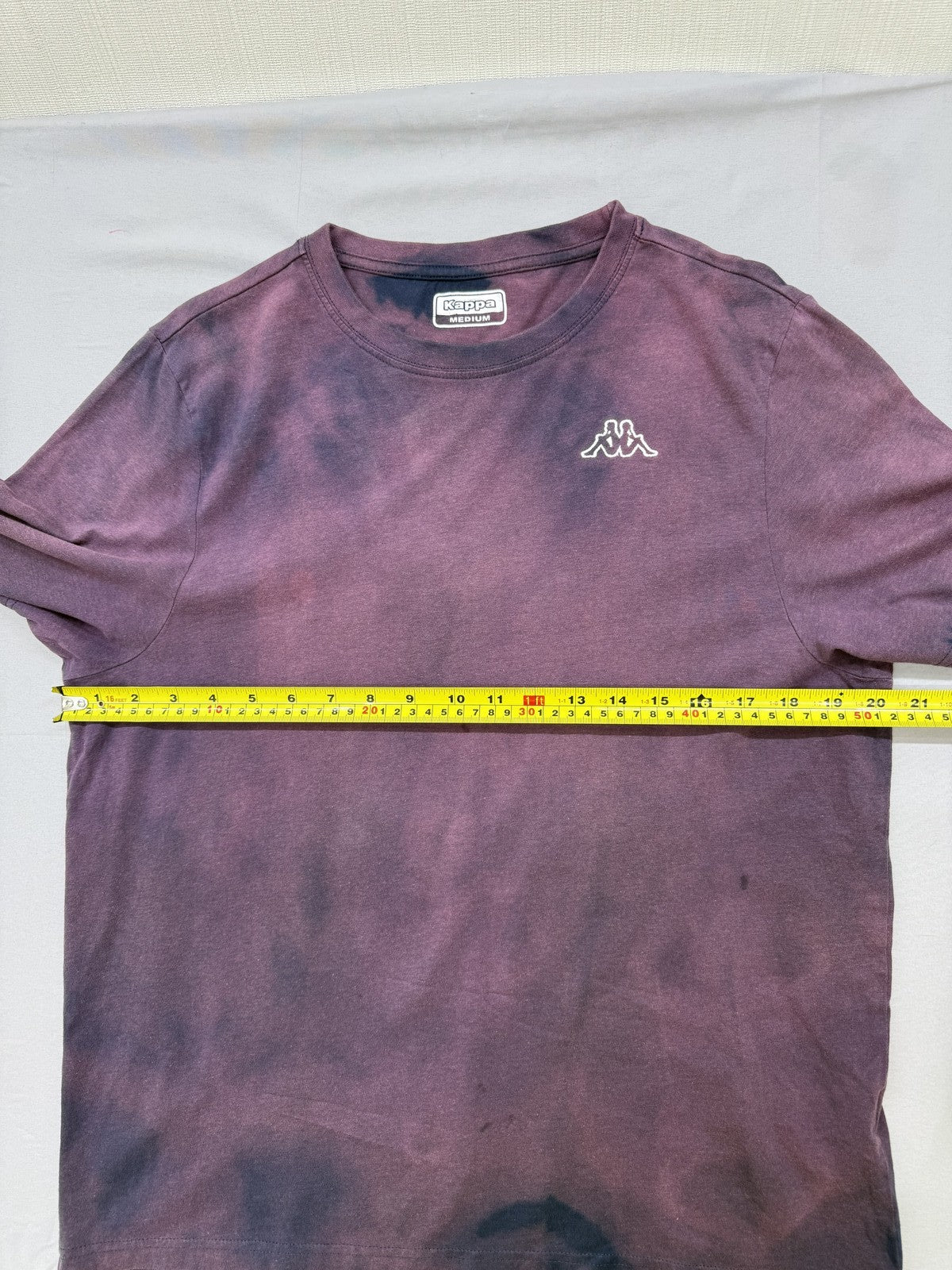 Kappa Purple Tie-Dye Medium Short Sleeve Crewneck T-Shirt 100% Cotton Logo