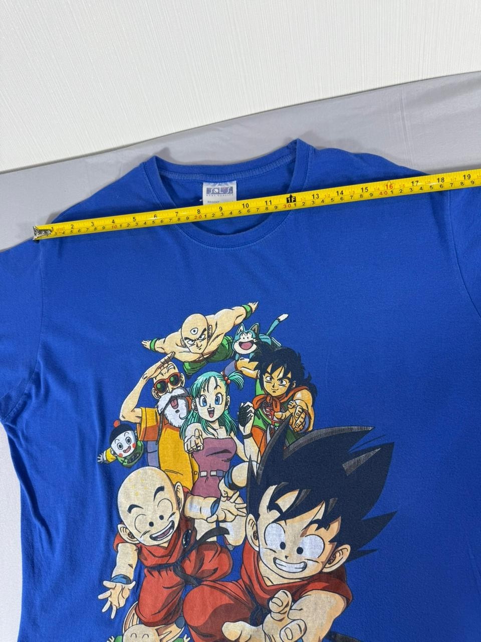 Dragon Ball Z Men's Large L Blue Graphic Anime T-Shirt Short Sleeve