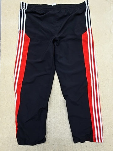 Adidas Men's Black 3-Stripe Track Jogging Pants L Regular Fit