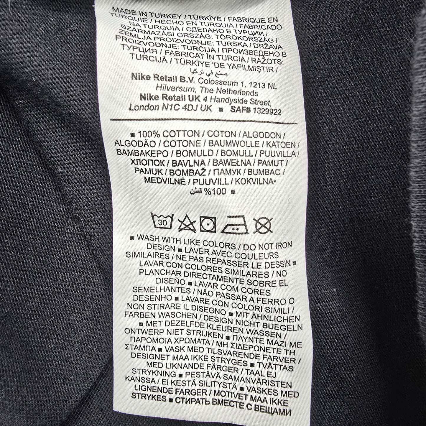 Nike Unisex Black T-Shirt size XXL product image 4