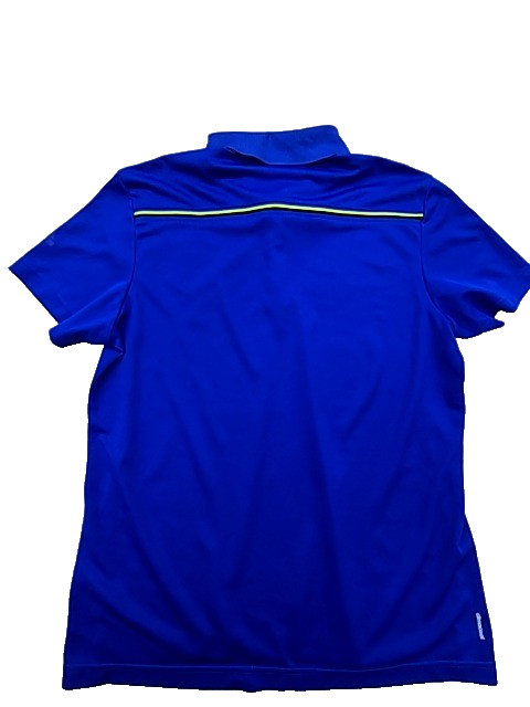 Adidas Women's Royal Blue Polo Shirt Size L Short Sleeve