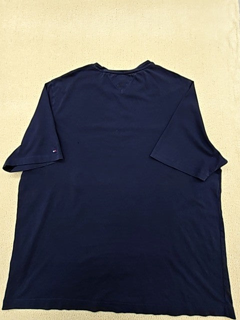 Tommy Hilfiger Navy Organic Cotton Big & Tall 3XLT Short Sleeve Logo T-Shirt