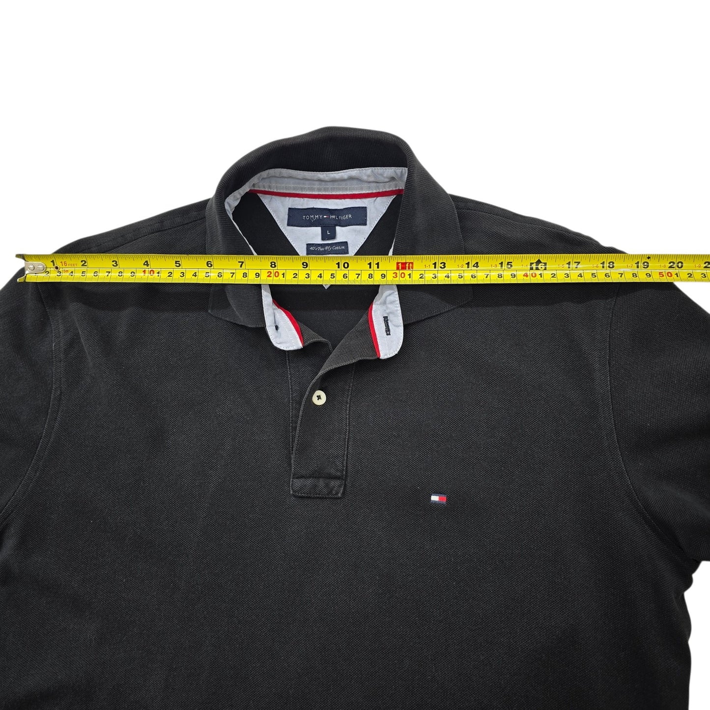 Tommy Hilfiger Men Black Polo Shirt size L product image 5