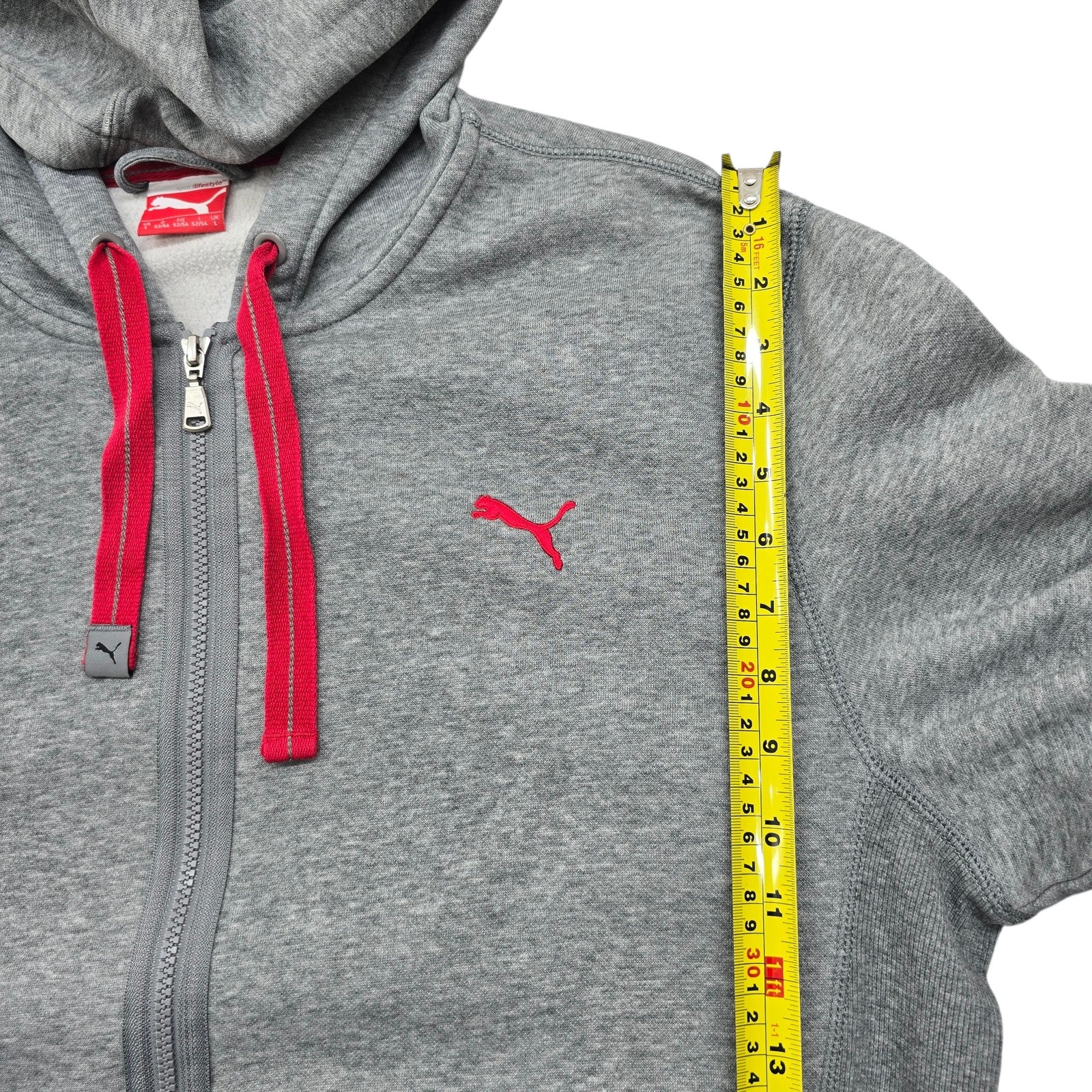 Puma Men Gray Hoodie size L product image 6