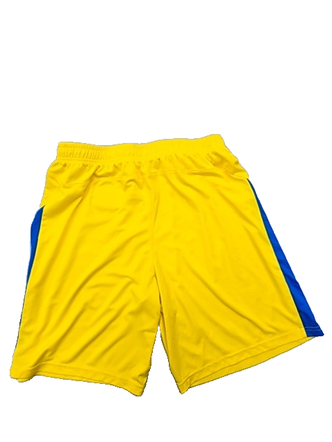 Puma Men's Yellow-Blue Colorblock Athletic Shorts Size M MPN DE-91074