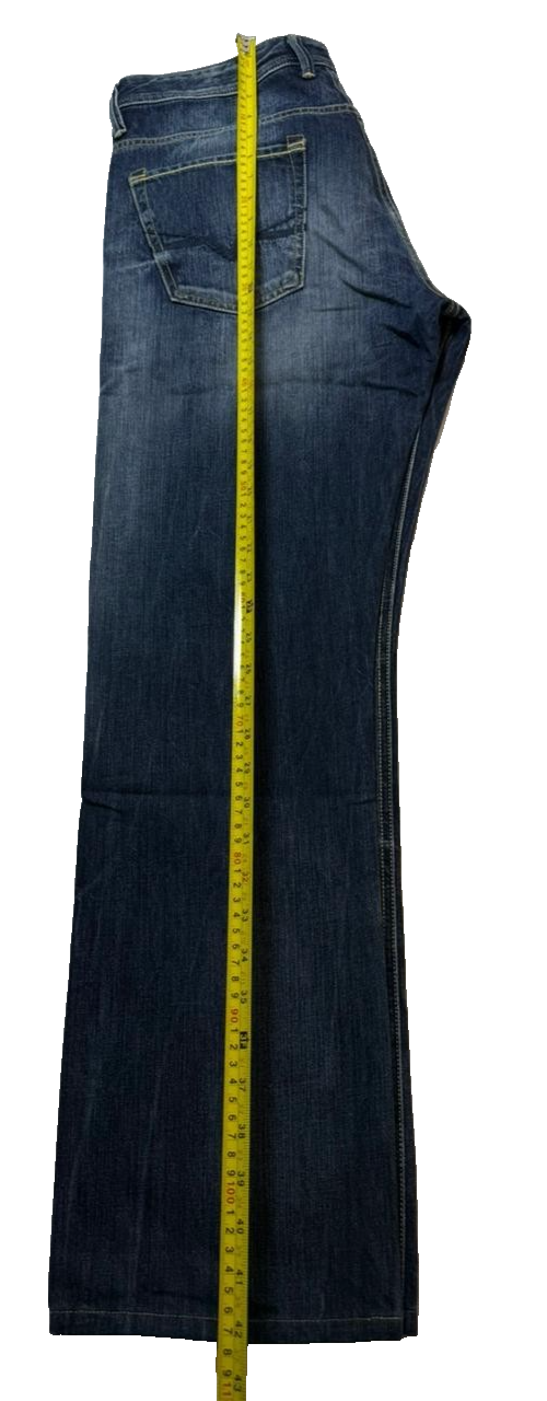 Guess Rebel Regular Straight Denim Men's Blue Jeans Cotton Casual Pants Size 33