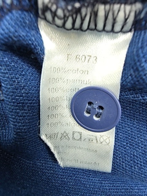 Lacoste Boys Blue Polo Shirt Size 3 Cotton Pique Henley