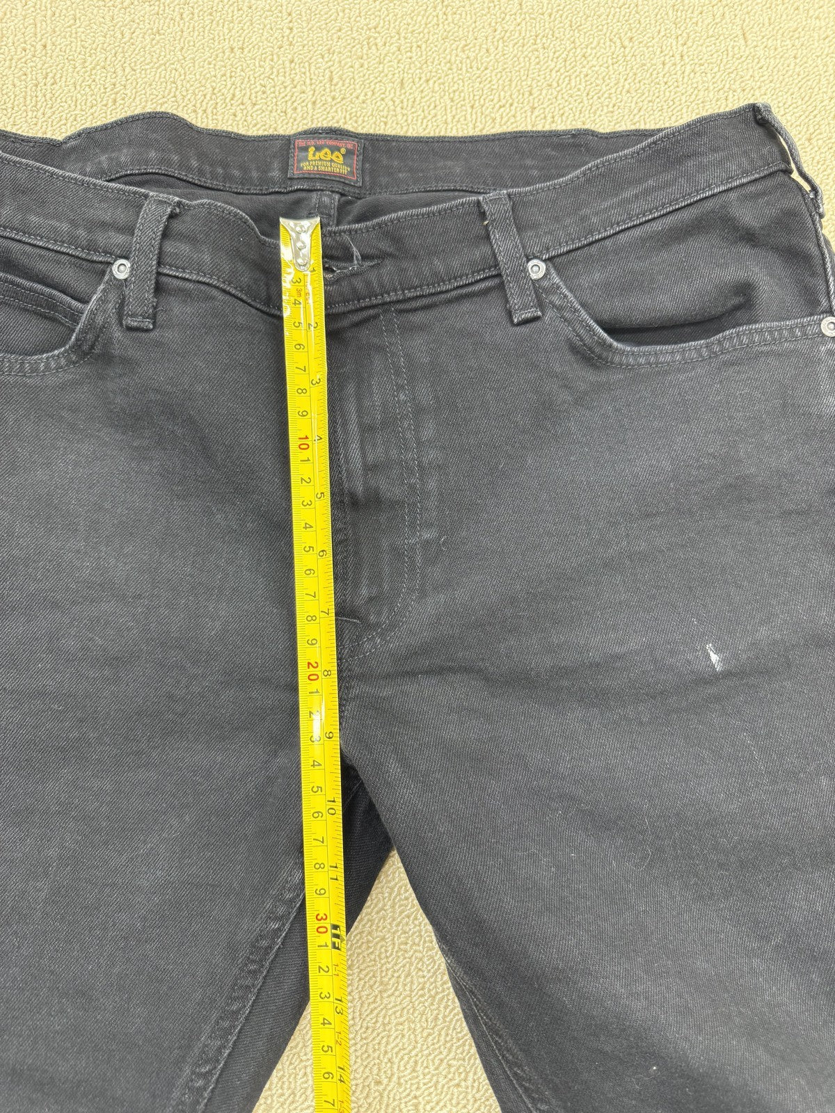 Lee Men's Black Straight Jeans W36 L32 Daren Regular Fit