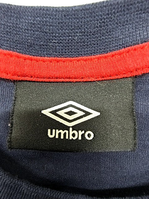 Umbro Boys Navy Graphic T-Shirt Kids S Crew Neck Cotton Regular