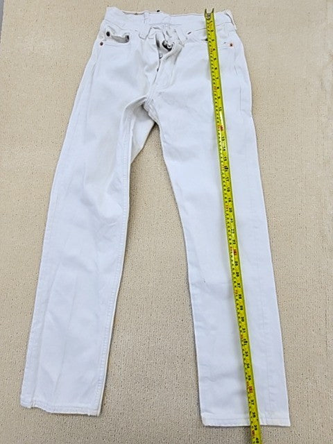 Vintage Levi's 501 White Straight Jeans UK Origin