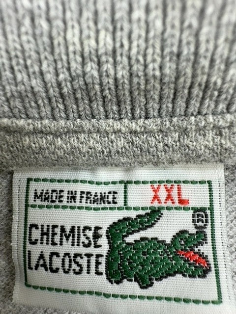 Lacoste Men's Gray Polo Shirt XXL Short Sleeve Croc Logo France