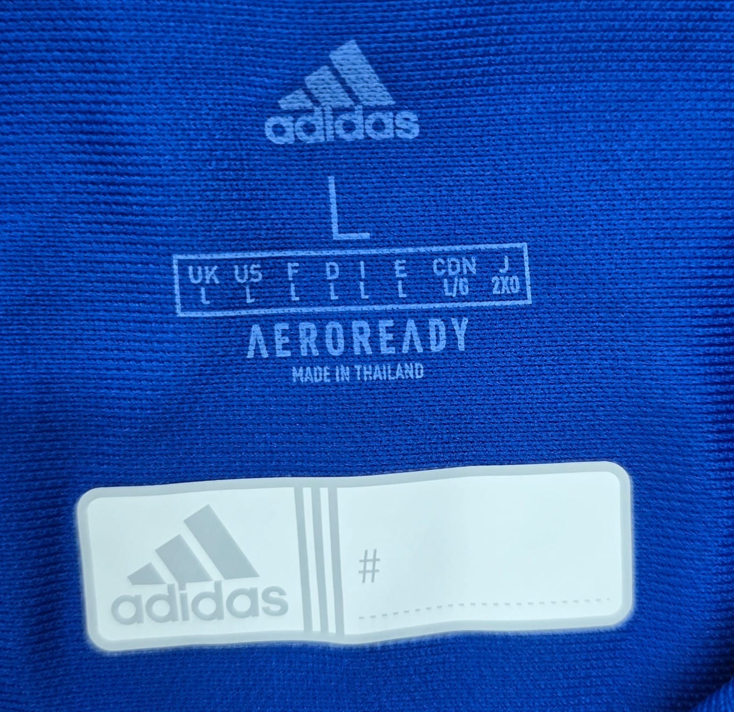 Adidas Women's Blue Aeroready Polo Shirt Size L