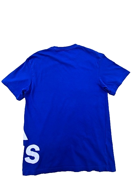 Adidas Men's Blue T-Shirt – Size XS, Logo, Short Sleeve