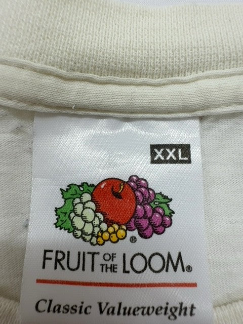 Fruit of the Loom Men White T-Shirt size XXL product image 3
