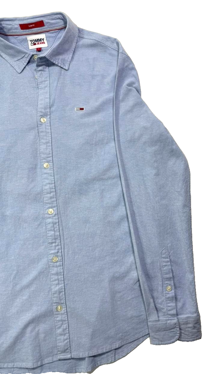 Tommy Hilfiger Men's Tjm Slim Stretch Oxford Shirt T- Size L