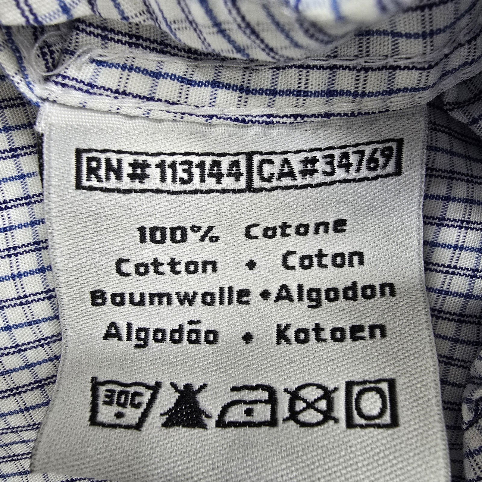 Robb Di Kappa Men Blue Shirt size M product image 4