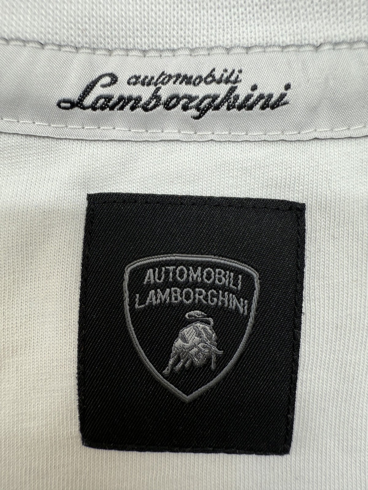 Lamborghini Men's White XXL Short Sleeve Crew Neck T-Shirt