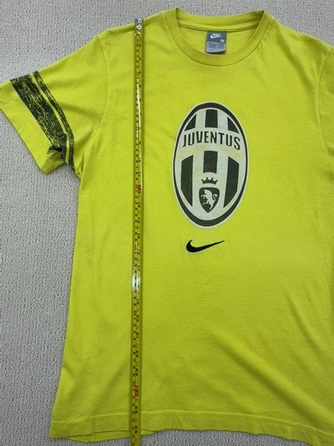 Nike Men's M Yellow Striped Dri-FIT Short Sleeve Jersey