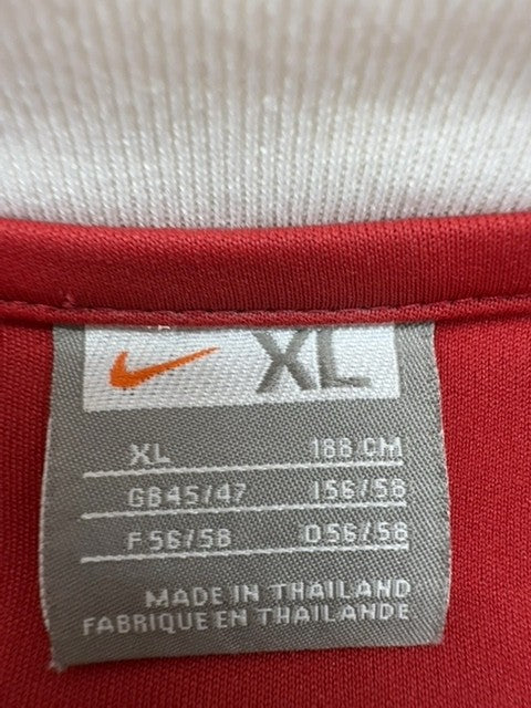 Nike Red XL Men's Short Sleeve Soccer Jersey GB45147 Thailand