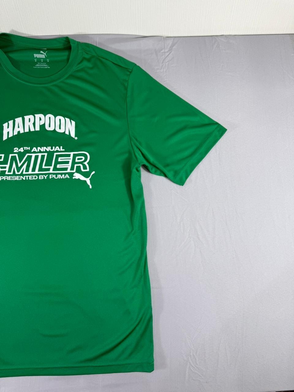 Puma Men's Medium Green Athletic T-Shirt Harpoon 5-Miler Running Tee