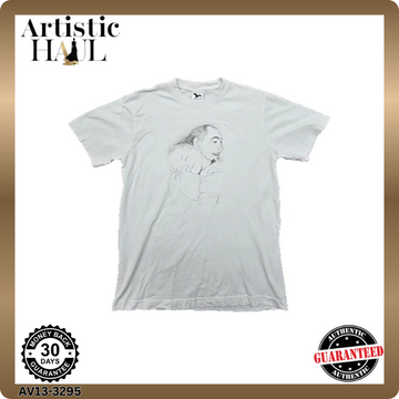 MALFINI Unisex White Cotton Crewneck T-Shirt Size M Classic 101