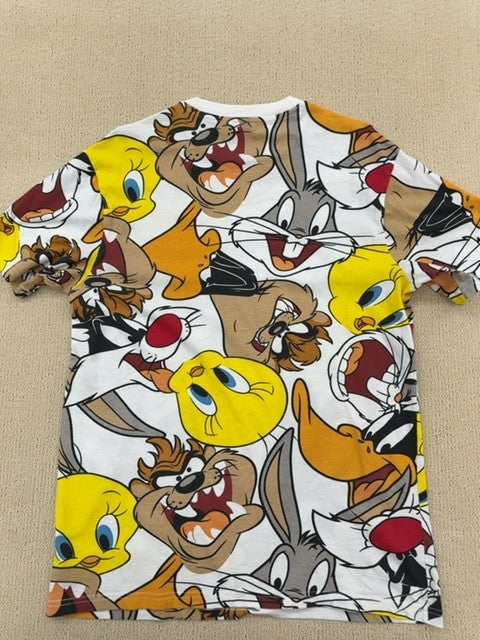 H&M Kids White Looney Tunes Bugs Bunny T-Shirt Size S Cotton