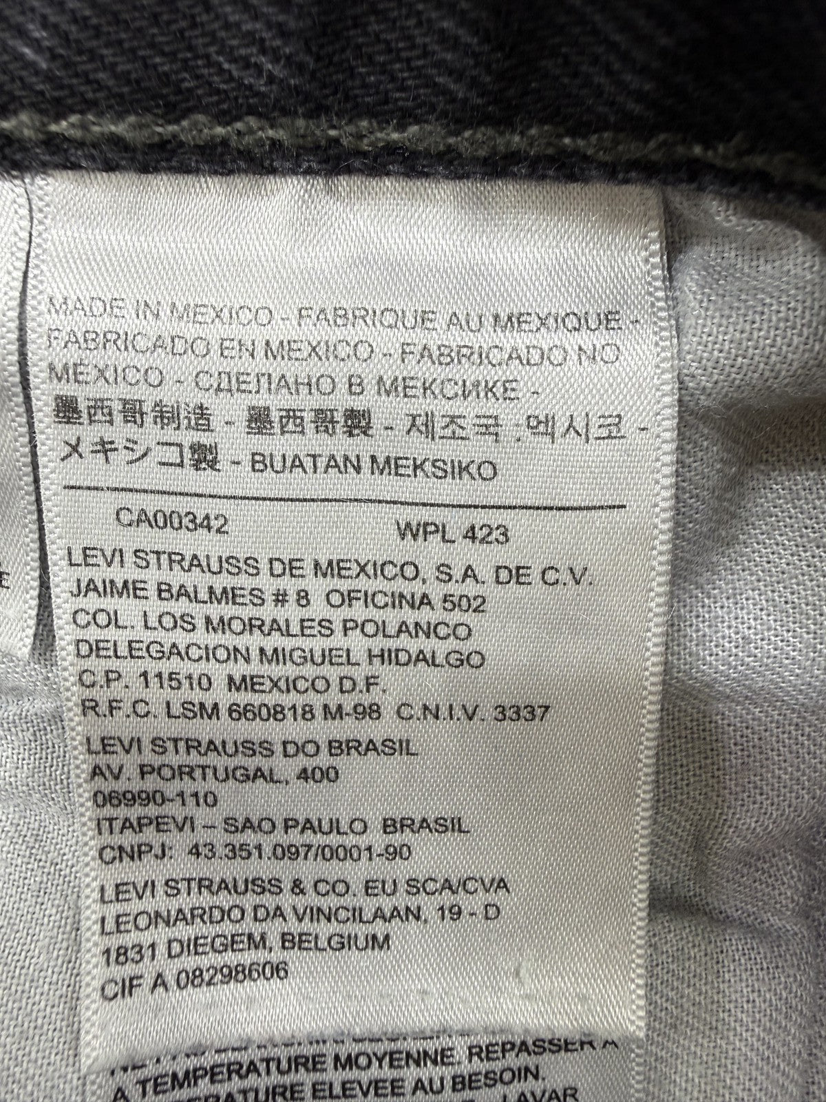 Levi's Men's Black 501 Straight Leg Jeans
